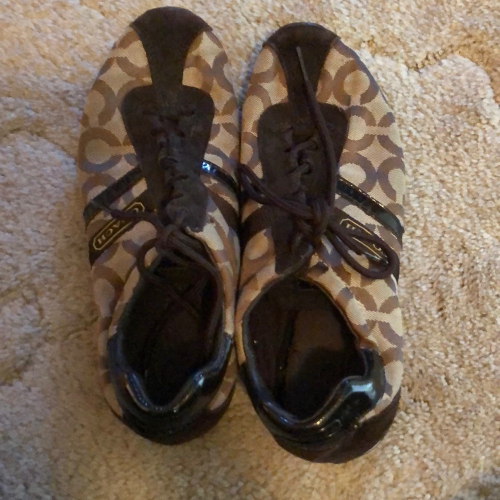 Brown coach shoes